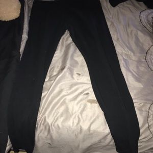 Regular black leggings size L